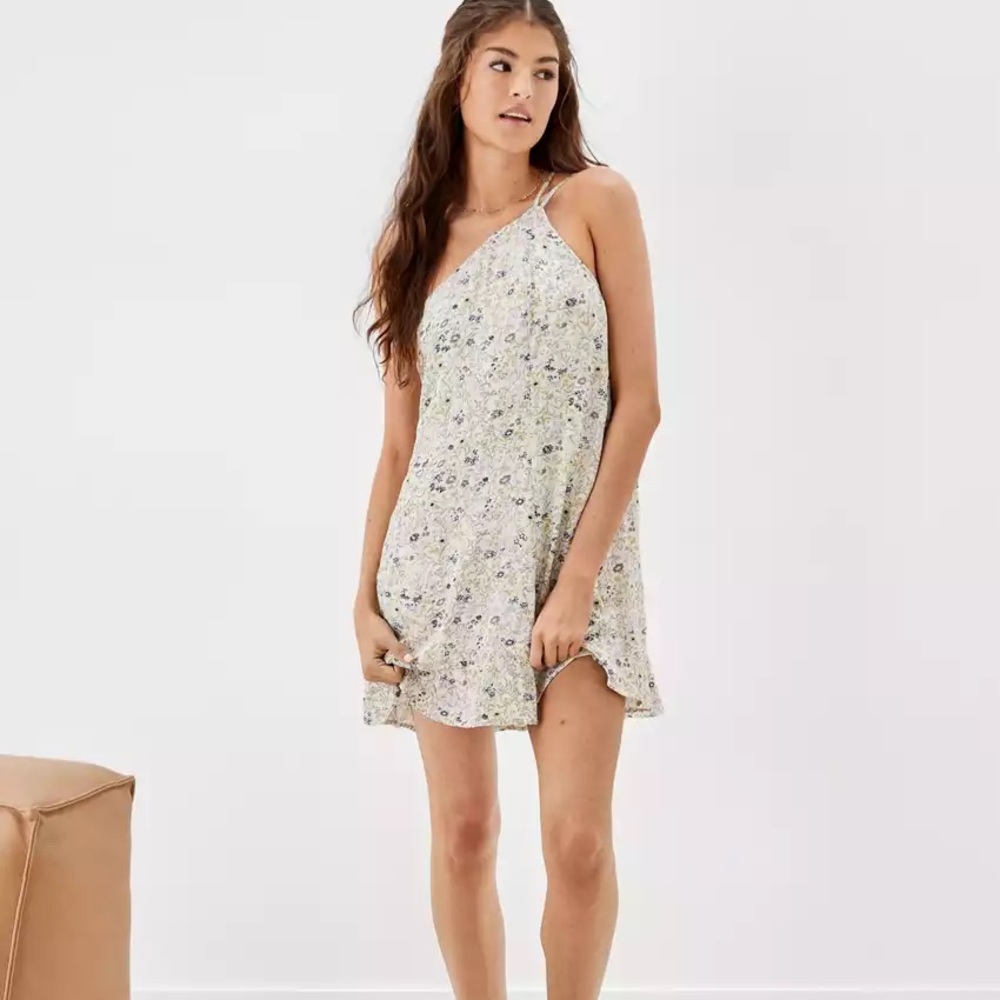 Never worn AE asymmetrical floral dress